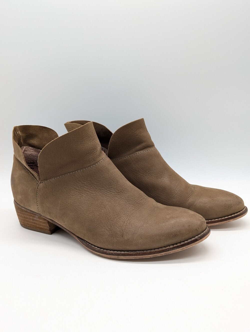 Seychelles Snare Taupe Tan Brown Leather Ankle Boot 8